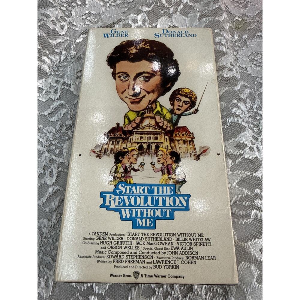 Vtg 1969, 1990 Tested Start The Revolution Without Me VHS Gene Wilder